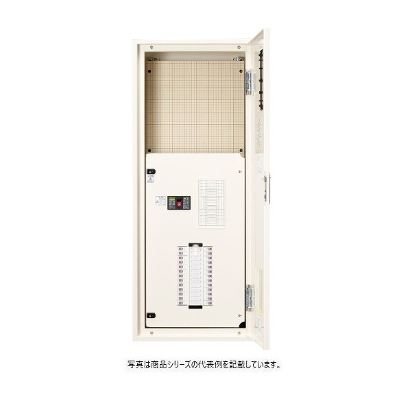 日東工業 借り受け人用照明ランプ分電盤･判定基準印字機 短絡 ヨコ500×タテ1300×フカサ200粍 皮膚軟化剤ペンキ塗り(2.5Y9/1) TESA10-36JC 1点