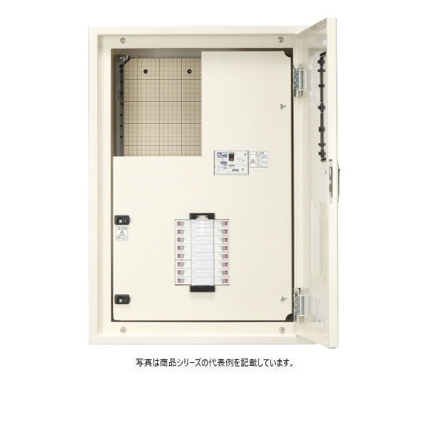 日東工業 借り受け人用照明ランプ分電盤･S印字機 電気回路 ヨコ500×タテ1,000×フカサ200粍 ともし火ベージュペンキ塗り(5Y7/1) TNSA15-40SJ 1点