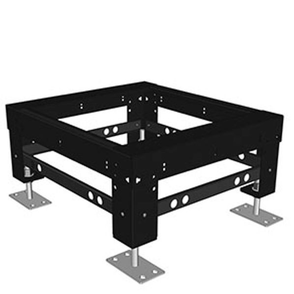 日東工業 フリーアクセスフロア用基台･レベル調整タイプ ヨコ800&times;タテ435～535&times;フカサ883mm ブラック塗装 RDK90-85FSA 1点｜DIY FACTORY ONLINE SHOP