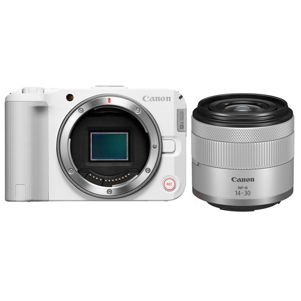 キヤノンマーケティングジャパン 鏡鑑レスカメラ EOS R50 V 白いこと･RF-S14-30 IS STM PZ水晶体一揃いの道具 6896C007 1点