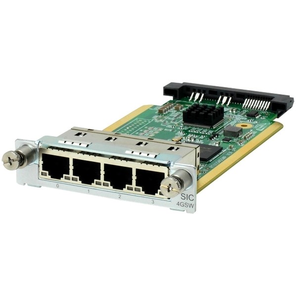 ヒューレット･パッ歌留多 HPE Networking Comware MSR 4-port Gig-T Sw SIC Mod JG739A 1点