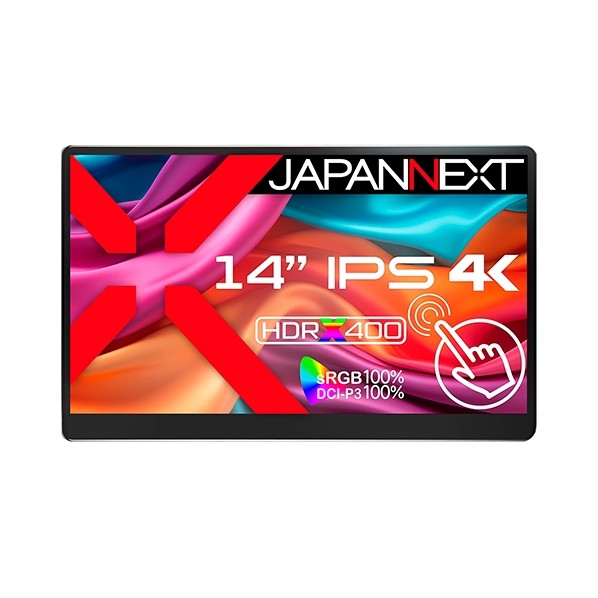 タッチパネル液晶見せびらかす 14型 黒いこと JN-MD-IPS140UHDR-T 1点
