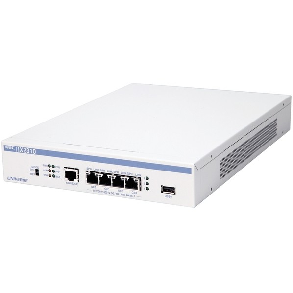 NEC 5年無償保証 10ギガビット対応小型･高機能ルータ UNIVERGE IX2310 H44mm&times;W210mm&times;D297mm BI000111 1点｜DIY FACTORY ONLINE SHOP