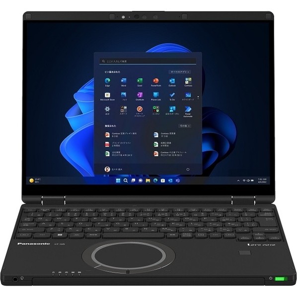 パナソニック Let&rsquo;s note QR4 店頭 12.4型 H19.9&times;W273.2&times;D208.9mm ブラック CF-QR4KDNCR 1点｜DIY FACTORY ONLINE SHOP