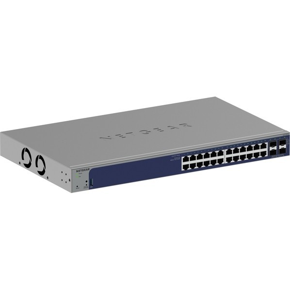 Netgear GS728TX ギガ24ポート SFP+x4 アップリンク スマートクラウドスイッチ H43xW440xD257mm グレー GS728TX-300JPS 1点｜DIY FACTORY ONLINE SHOP
