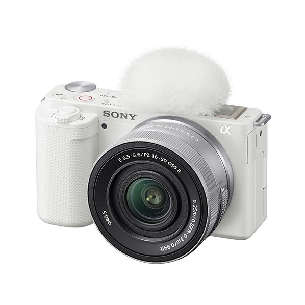 ソニー デジタル一眼カメラ α VLOGCAM ZV-E10 パワーズームレンズキット H65mm×W116mm×D45mm ホワイト ZV-E10K/W 1点|DIY FACTORY ONLINE SHOP