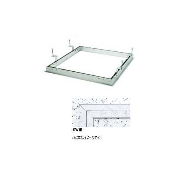 ※法人専用品※創建 アルミ 天井点検口 額縁タイプ Superリーフ454 SW 柄 62131 1台｜DIY FACTORY ONLINE SHOP