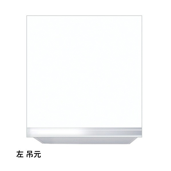 ワンド 吊り戸棚 (高さ50cm) 左 W45×D35.8×H50cm ホワイト KTD3-50-45HS-SW-L 1台|DIY FACTORY ONLINE SHOP