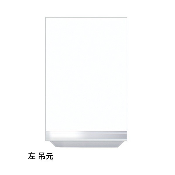 ワンド 吊り戸棚 (高さ60cm) 左 W30×D35.8×H60cm ホワイト KTD3-60-30HS-SW-L 1台|DIY FACTORY ONLINE SHOP