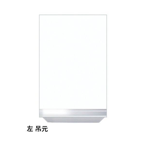 ワンド 不燃仕様吊り戸棚 (高さ50cm) 左 W30&times;D35.8&times;H50cm ホワイト KTD3-50-30FH-SW-L 1台｜DIY FACTORY ONLINE SHOP