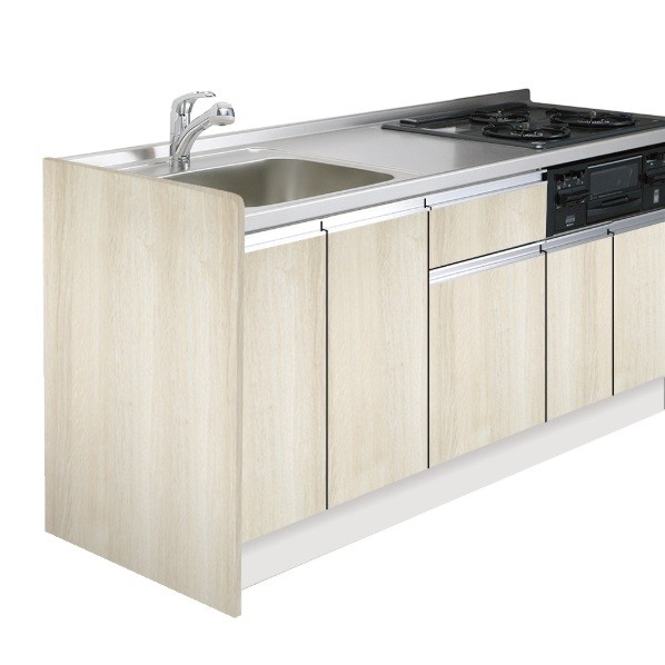 ワンド 流し台用サイドパネル W1.8&times;D55.5&times;H89.5cm 木目 KTB-55A-SP-RV 1台｜DIY FACTORY ONLINE SHOP
