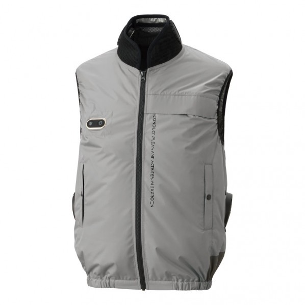 ※法人専用品※サンエス EXFROZEN ハイブリッドクール半袖セット L ネイビー EF92690S 1セット｜DIY FACTORY ONLINE SHOP