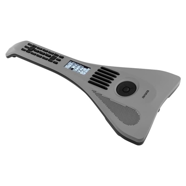 aiwa play RX01 powered by InstaChord W約420&times;D約210&times;H約50mm ストーングレー JA2-NSCRX01 1点｜DIY FACTORY ONLINE SHOP