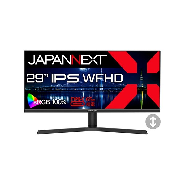 JAPANNEXT 液晶ディスプレイ 29型 ブラック JN-IPS292WFHD-HSP-C65W 1点｜DIY FACTORY ONLINE SHOP