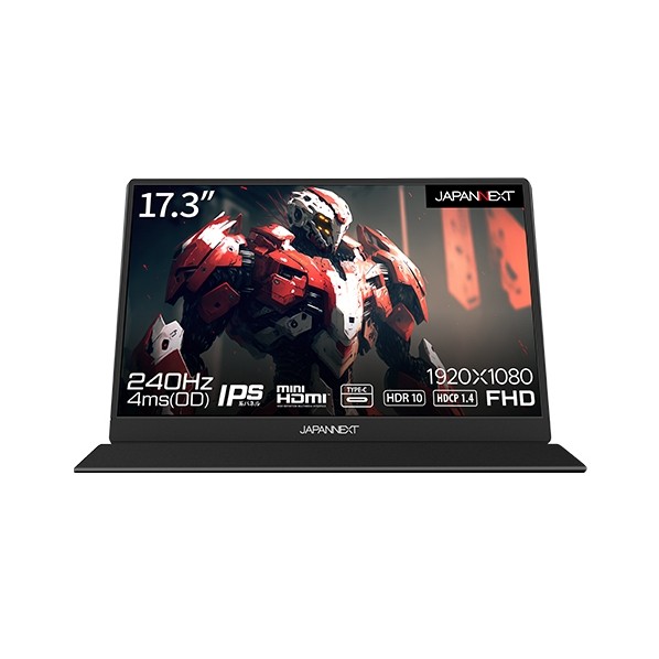JAPANNEXT ゲーミング液晶ディスプレイ 17.3型 ブラック JN-MD-173GT240FHDR 1点|DIY FACTORY ONLINE SHOP