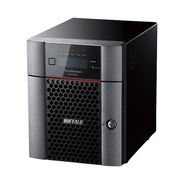バッファロー TeraStation WSS2025WGハードウェアRAID デスクトップ型4ベイNAS 32TB H215×W170×D230mm WSH5420DN32W5 1点|DIY FACTORY ONLINE SHOP