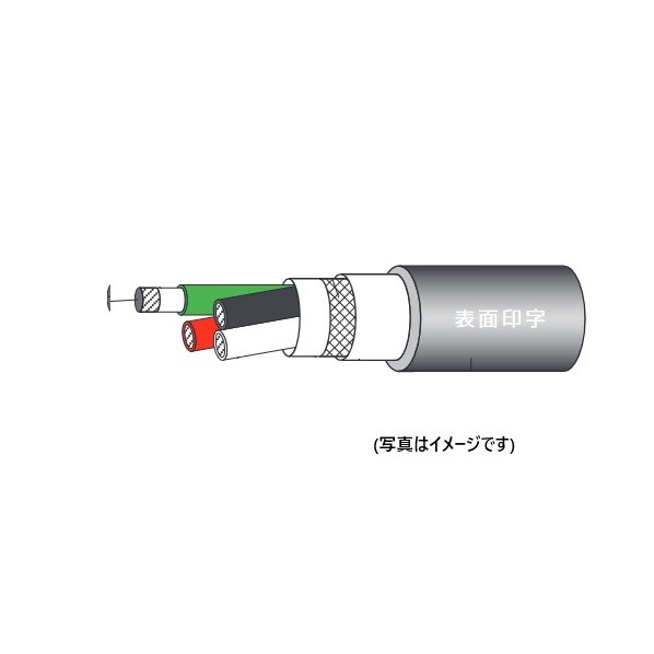 ノーブランド シー ルド付き2種EPゴム絶縁クロロプレンゴムキャブタイヤケーブル 2PNCT-SB 3C&times;3.5SQ 50M｜DIY FACTORY ONLINE SHOP 94,475円