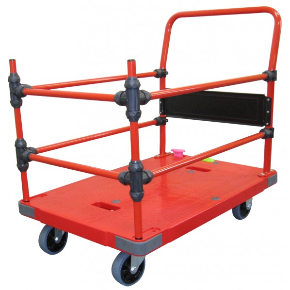 ※法人専用品※ナンシン 樹脂微音運搬車サイレントマスター レッド 台車(樹脂) DSK-R303B2 1個|DIY FACTORY ONLINE SHOP