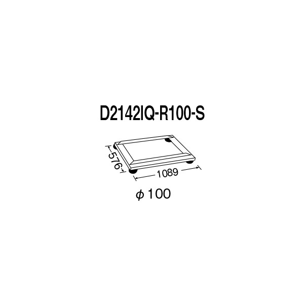 エレクター ドーリー W1089&times;D576&times;H136mm D2142IQ-R100-S 1P｜DIY FACTORY ONLINE SHOP
