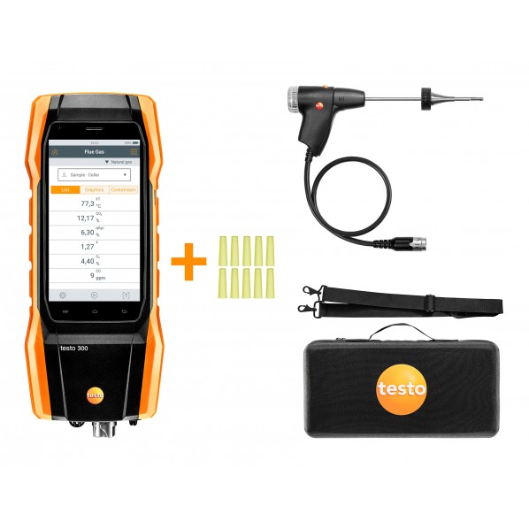 testo|テストー かっこ良い排気ガス計 testo 300 O2CO仕かける 0564 3002 70 1点 計測工具-花・ガーデン・DIY