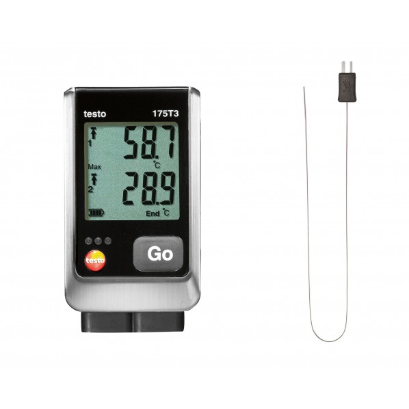 テストーtesto175T3 1000℃対応熱電対ロガーセットTD20-175-01