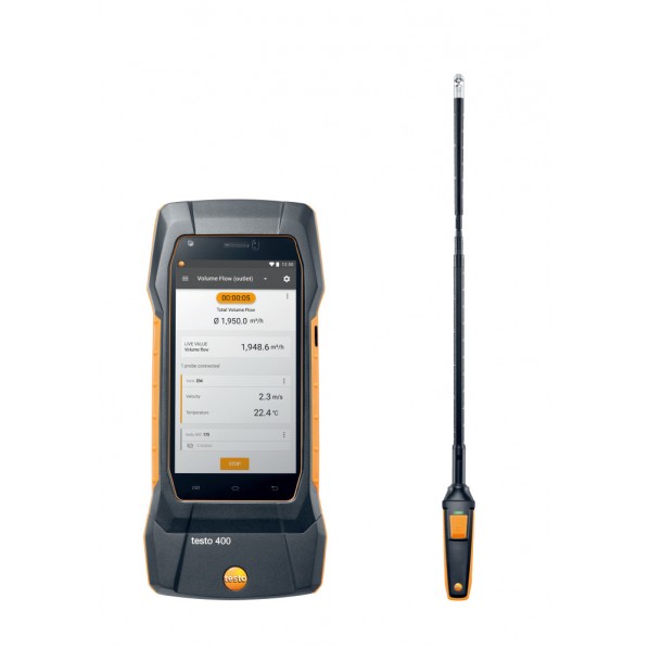 ※法人専用品※テストー testo400 + φ16mm ベーン式風速プローブ TD20-400-09 1点｜DIY FACTORY ONLINE SHOP