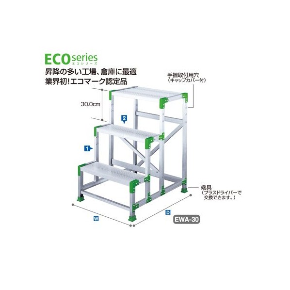 ※法人専用品※長谷川工業 ハセガワエコシリーズ作業台１段０．５ｍ EWA-10 1