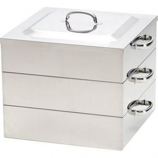 ※法人専用品※神子島製作所 PE 18-8業務用角蒸器 2段 55cm 1台｜DIY FACTORY ONLINE SHOP
