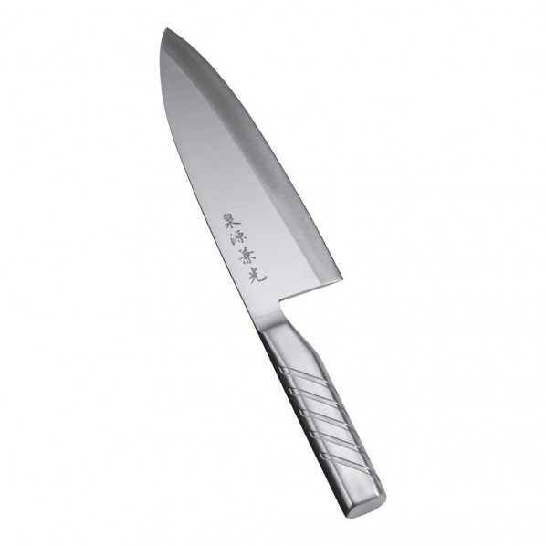 貝印 泉源兼光 INOX handle出刃 210mm(片刃) ASN2103 1個|DIY FACTORY ONLINE SHOP