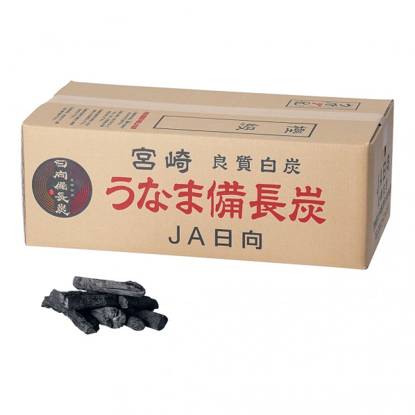 山大燃え種産業 白炭 うなま(宮崎) 備長炭 丸割練り合わせる2級並 12kg QMK2702 1個