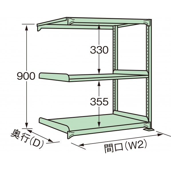 サカエ中量棚C型C-7123R