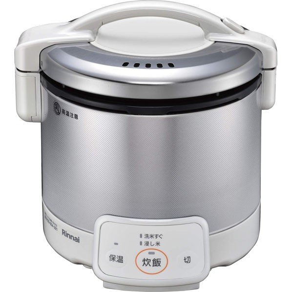 リンナイ 屁っ放り炊飯器こがまるVQ続きもの(LPG) 3合 白いこと RR-030VQ(W) 1台