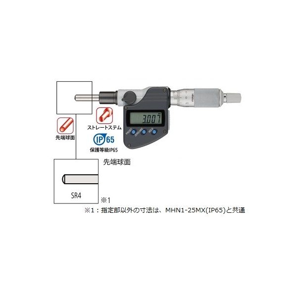 デジマチックマイクロメータヘッド+インプットツール(USB)+フットスイッチセット 350-253-30(タイプ 5) 1セット|DIY FACTORY ONLINE SHOP