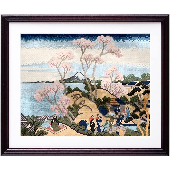 オリムパス製絲 オリムパス製絲 クロスステッチ 刺しゅうキット 北斎画 富嶽三十六景 東海道品川御殿場 OLY-K7139 1セット