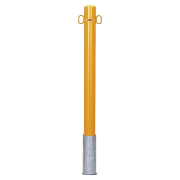 帝金 帝金バリカー ピラー型 φ76.3 スチール製 脱着式 フックナシ φ76.3×H85 白色 53-C　フックナシ 1組 8,568円