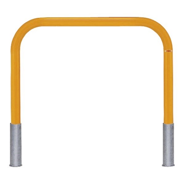 帝金 帝金バリカー 横型 φ60.5 スチール製 脱着式 横桟無 φ60.5　W100 H65 白色 82C-10 1本