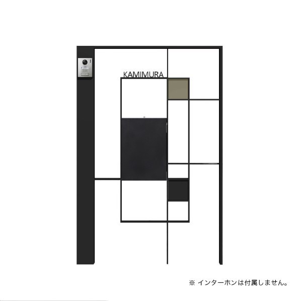 ※法人専用品※オンリーワンクラブ シンプルフレーム 門塀ユニットA 左 パネル ラテ NA1-FFALBMLANO 1個