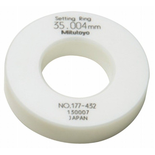 ミツトヨ リングゲージ セラミック製 35.0mm ホワイト 177-432 1個