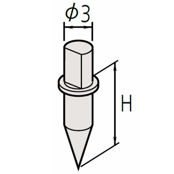 ミツトヨ 輪郭測定機 円錐スタイラス(12AAE867) SPH-77 1点
