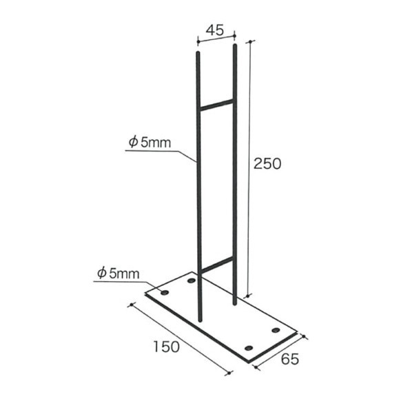 オンリーワンクラブ ガラスブロック オプション 施工用筋部材 ベース筋 JB2-34101 6個｜DIY FACTORY ONLINE SHOP