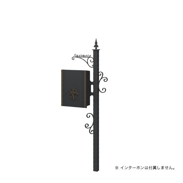 オンリーワンクラブ クラシカルエントランスポール TypeC 左勝手 ブラックマット NA1-6CECLBMO 1本