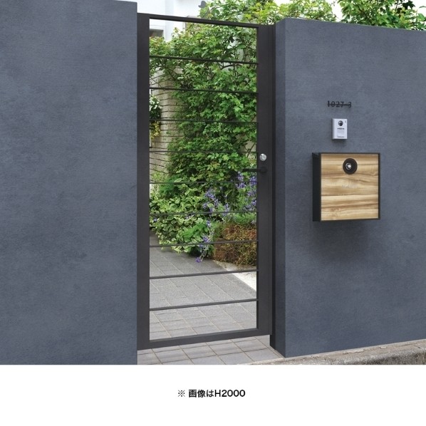 ※法人専用品※オンリーワンクラブ 伝達ルート門扉 横透かし彫り印字機 片開キ H1800 NA1-GLIYK18 1書き割り