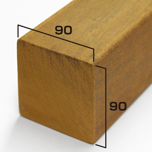 オンリーワンクラブ イペ 角材 90×90×2400 HX2-IP249090 1本|DIY FACTORY ONLINE SHOP