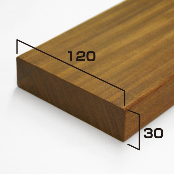 オンリーワンクラブ イペ 板材 30&times;120&times;3600 HX2-IP362030 1枚｜DIY FACTORY ONLINE SHOP