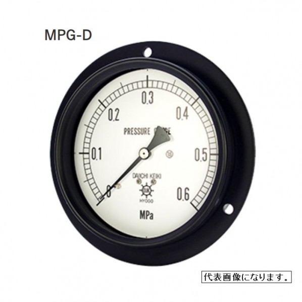 MPG金属密閉型圧力計 SUS製 MPG-DVUG1/2 100X0.25MPA-SUS 1個