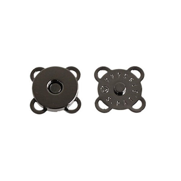 日本紐釦貿易(Nippon Chuko) うす型縫い付けマグネット φ10mm ブラックニッケル SM6-BN-30 1袋