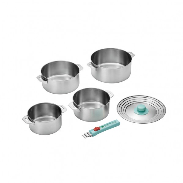 ステン鍋14&16&18&20cmハンドル蓋付 EJQ-1500 1個|DIY FACTORY ONLINE SHOP