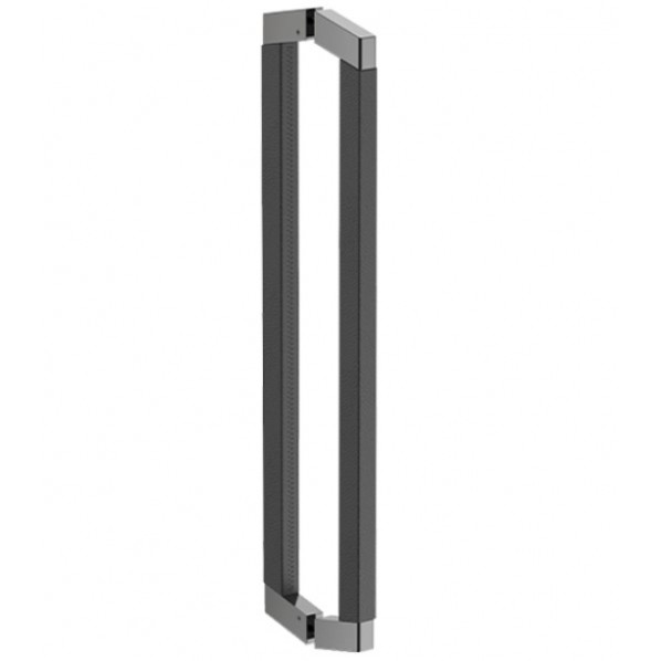 ドアプルハンドル ミラーブラック＋ブラックレザー DA-159-8Q7-0626 1個