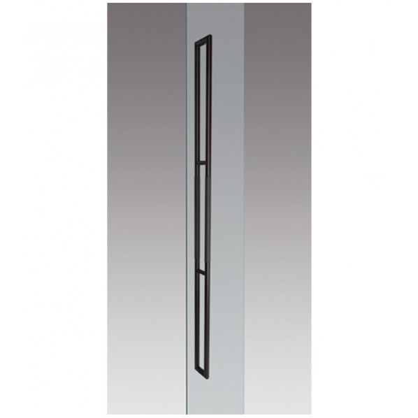 ドアプルハンドル ブラストダークブロンズ＋ブラックレザー DA-142-4Q7-2000 1個｜DIY FACTORY ONLINE SHOP 109,450円