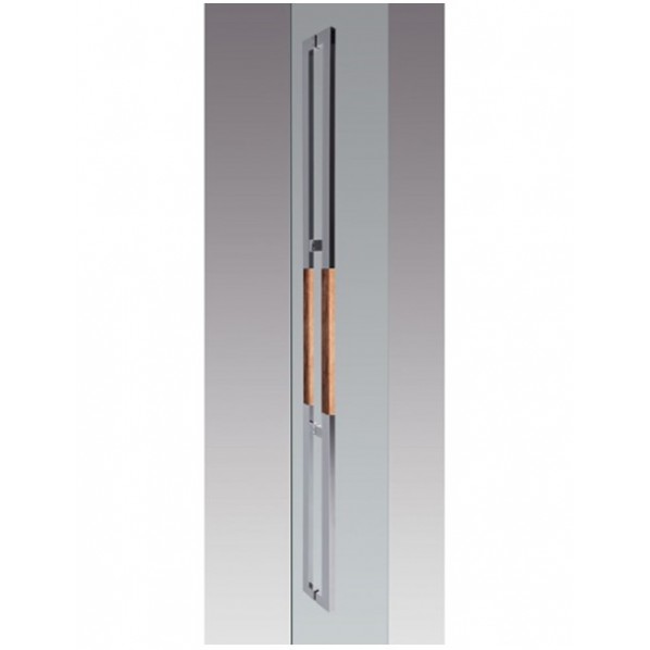ドアプルハンドル 鏡面+ J-wood ブラウン DA-152-PJ3-2000 1個|DIY FACTORY ONLINE SHOP